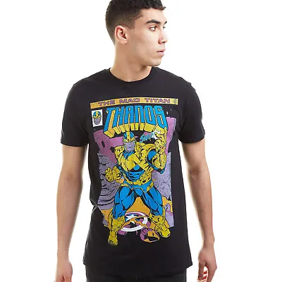 Official Marvel Mens Thanos The Mad Titan T-shirt Black S - XXL • £13.99