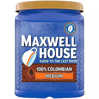 Maxwell House Medium Roast 100% Colombian Ground Coffee 37.7 Oz Canister Rich • $12.81