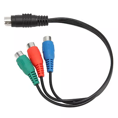 S Video 7 Pin Male To 3RCA Female Cable High Accuracy 7 Pin To AV Cable Soun BST • £4.14