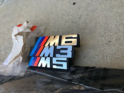 🇺🇸1987-1993 BMW E30 E34 E24 Grille Grill M3 M5 M6 Badge Emblem Logo Genuine💯 • $95