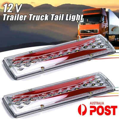 $28.79 • Buy 2x LED Trailer Lights Tail Lamp Stop Brake Dynamic Indicator 12V Taillight Lamp