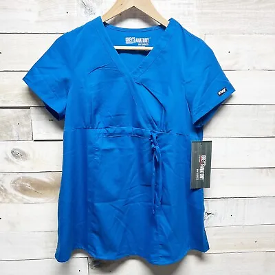 Barco Greys Anatomy Maternity Top Women Small Blue Medical Moisture Wicking Soft • $29.88