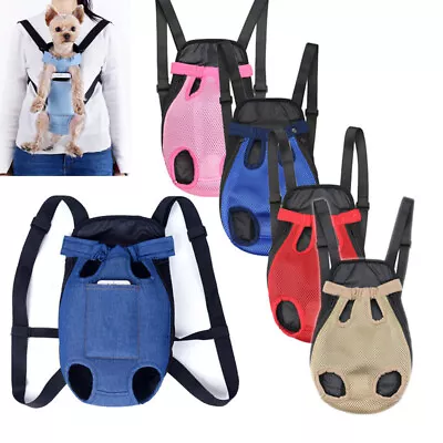 Pet Dog Cat Carrier Backpack Outdoor Travel Breathable Handle Bags Chihuahua • $15.99