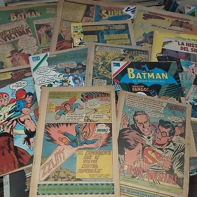 LOT 13 COMICS SUPERMAN BATMAN NOVARO - 60's To 80's - Poor Conditions! Mexico • $34.99