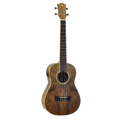 $397.95 • Buy Tiki '4 Series' Daowood Electric Baritone Ukulele With Gig Bag (Natural Satin)