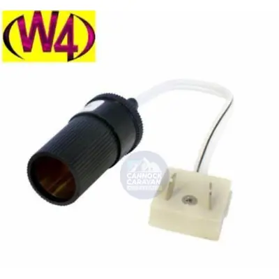 W4 Adapt-it 12V Plug Cigar Lighter To 10amp 2 Pin Plug Caravan - 00038 • £8.97