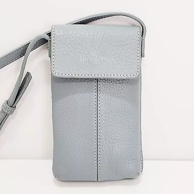 MARC O'POLO CINDY Leather Phone Case Crossbody Bag Card ID Holder Flap 18x10cm • £94.80