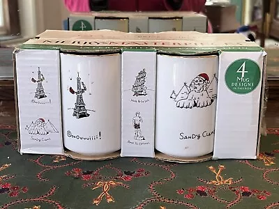 NEW Set Of 4 Merry Masterpieces International Edition Christmas Coffee Mugs 10oz • $24