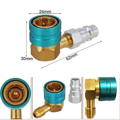 1x 90 Degree R1234YF To R134A Low Side Coupler Adapter Car Air Conditioning Kit • $12.66