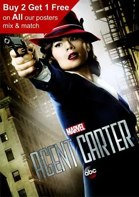 Marvel Agent Carter Series Poster A5 A4 A3 A2 A1 • £1.49