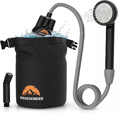 Ridgewinder Portable Shower For Camping With Dry Bag - Camp Shower With Battery • $84.55