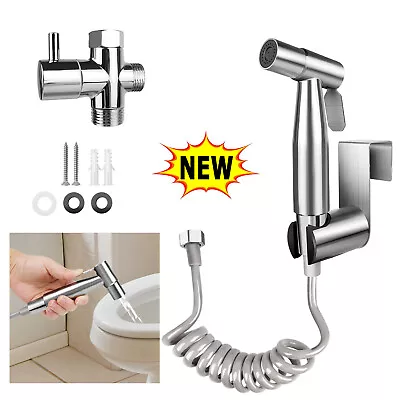 Luxury Handheld Bidet Toilet Jet Spray Muslim Hygienic Shattaf Douche Shower Kit • £16.93