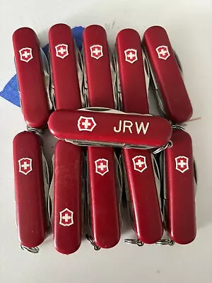 Lot Of 11 Victorinox Swiss Army Midnight Manager Knife - Red • $200