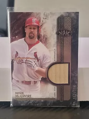 2016 Topps Tier One Relic #T1R-MMG Mark McGwire Bat Relic /299 • $8