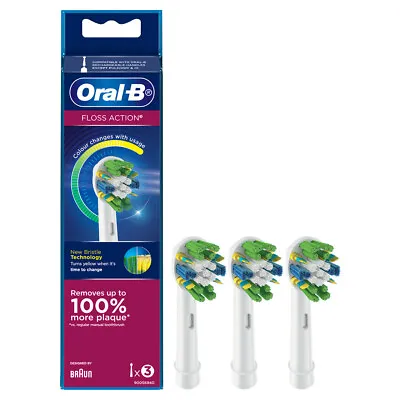 Oral-B Floss Action Replacement Brush Heads 3 Pack • $29.99