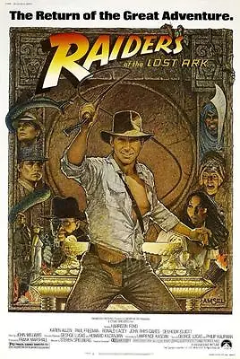 Raiders Of The Lost Ark Indiana Jones Movie Poster Film A4 A3 Art Print Cinema • £9.31