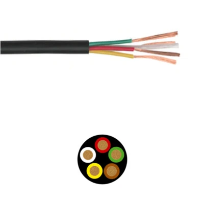 £45 • Buy 12V 24V THINWALL Black Flexible Cable 5 Core Multicore Flex 0.75mm Automotive