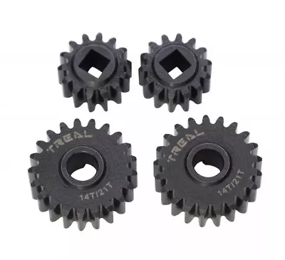 Treal Axial Capra / SCX10 III 14T/21T Hardened Steel Overdrive Portal Gears Set • $27.99