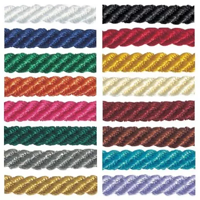 Berisfords 5mm Barley Twist Rope Cord Polyester Craft Ribbon • £2.80