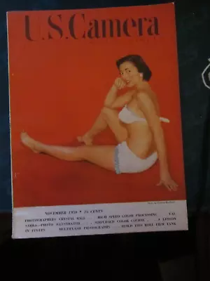 US Camera Travel Magazine November 1950 High Speed Color Processing Pinups 57 • $19.99