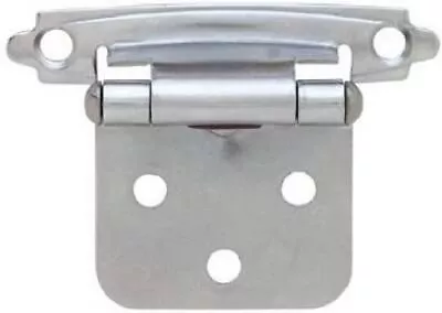 Chrome Hinge Self-Closing Flush Mount Cabinet Hardware H0103V-CHR (2 Pack) • $2.99