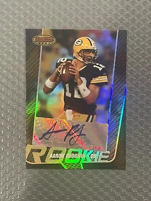 2005 Bowman's Best Aaron Rodgers AUTO /199 Rookie RC #129 Packers Jets Autograph • $799.99