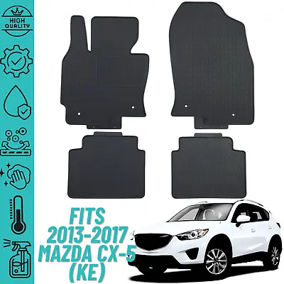 Floor Mats For Mazda CX-5 (KE) 2013-2017 Heavy Duty All Weather Liner 2-Row Set • $79.90