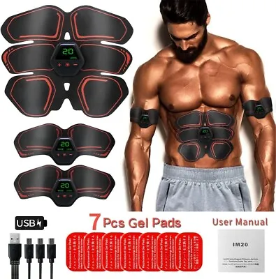 EMS Abdominal Muscle Toning Trainer ABS Stimulator Toner Fitness Binder Gym Belt • $10.99