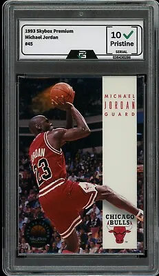 1993 Skybox Premium #45 Michael Jordan GRADED 10 GEM MINT HOF Bulls • $20