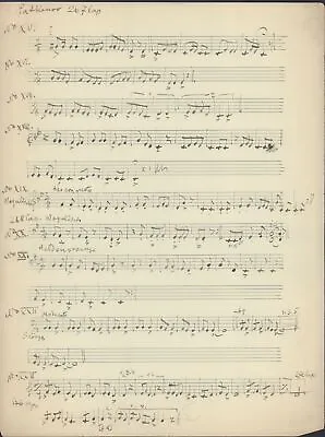 Zoltán KODÁLY: Nine Folk Melodies - Autograph Music Manuscript • £2248.82