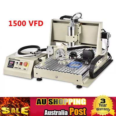 3 Axis CNC 6040 Router USB Port Engraver Desktop Milling Drilling Machine 1500W • $1800