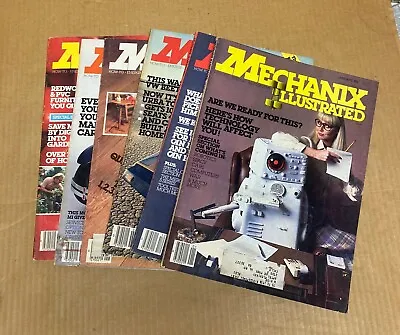  Mechanix Illustrated  Lot 8 Magazines -1979 & Early 1980's Automotive & Energy • $5