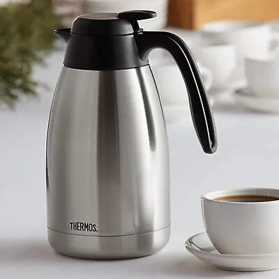 50 Oz Insulated Thermal Coffee Carafe Stainless Steel - NEW THE BOX - THERMOS • $28.50