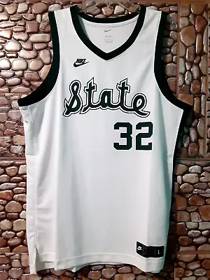 NWT! Nike #32 Michigan State MSU Spartans Basketball Jersey CQ3664-100 Size L • $69.99