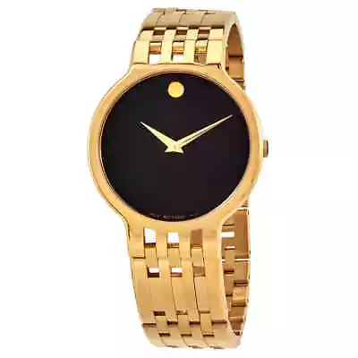 Movado Esperanza Quartz Black Dial Men's Watch 0607148 • $374.63