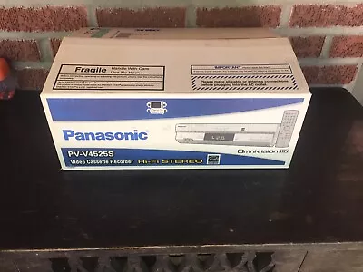 Panasonic Omnivision VCR Recorder 4 Head Hi-Fi VHS Player Silver  OPEN BOX • $150