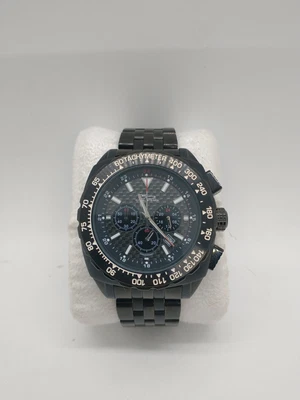 $72.78 • Buy Daniel Steiger Black Mens Ceramic Chronograph Date Watch 7021K-M