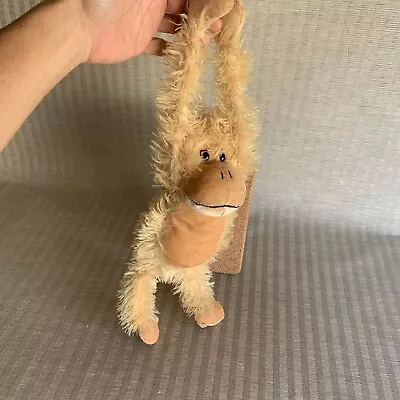 Baby Monkey Hanging Orangutan Chimpanzee Plush Light Golden Brown Stuffed Animal • $9.95