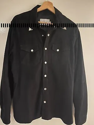 DeadWood Black Suede Hellas (Cowboy) Shirt Size L  • £80
