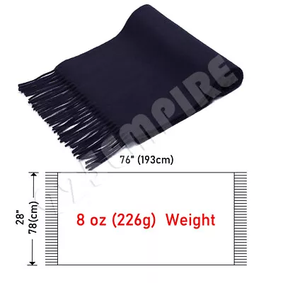 Men's Oversized Scarf Solid Plain Shawl Wrap Winter Warm Blanket  • $11.99