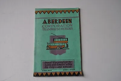 Aberdeen Corporation Transport Tourist Guide - Round The Town & Country By Motor • £10