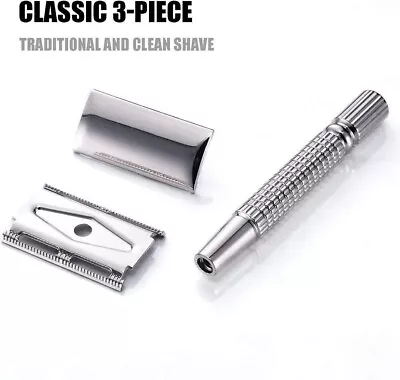 Men Double Edge Safety Razor Classic Shaving Vintage Safety Men Razor Shaver • £4.99