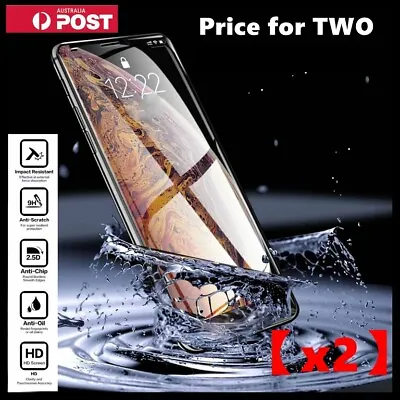 $8.99 • Buy 2X Tempered Glass Screen Protector For IPhone 14 13 12 11 Pro Max 7 8 PLUS X XR