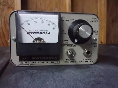 Vintage Motorola DC/RF Alignment Meter TEK-7A Without Probe Untested Parts • $19.99