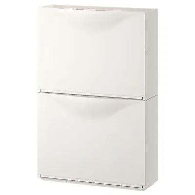 IKEA Trones Shoe Cabinet/Storage White 52x18x39 Cm 2 Pack • £45.99
