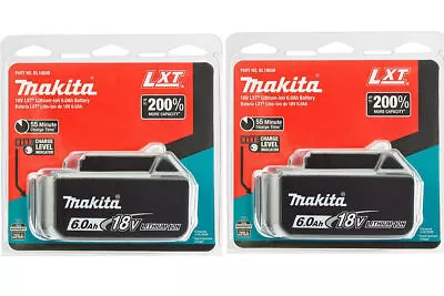 2PCS Original Makita 18 Volt Lithium Battery 6.0 Amp New BL1860B NEW • $89.98