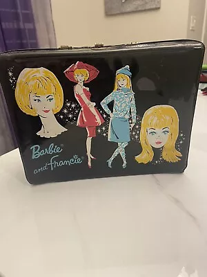 Vintage 1965 Barbie & Francine Metal Lunchbox With Plastic Thermos  • $50