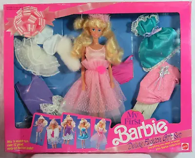 1991  MY FIRST BARBIE  DOLL DELUXE FASHION GIFT SET  (31 Years Old )  #2483 • $59.99