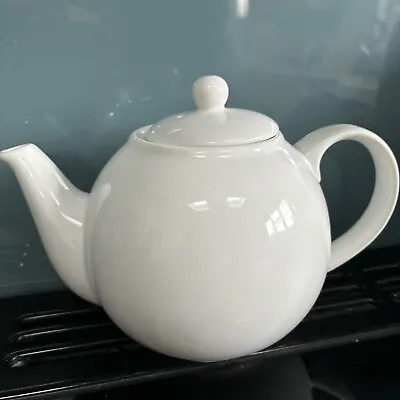 London Pottery Globe 4 Cup Large Teapot White 1 Litre • £12.99