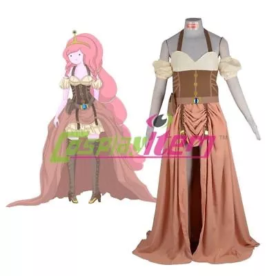 $56.99 • Buy Adventure Time With Finn And Jake Princess Bubblegum Dress Cosplay Costume &56